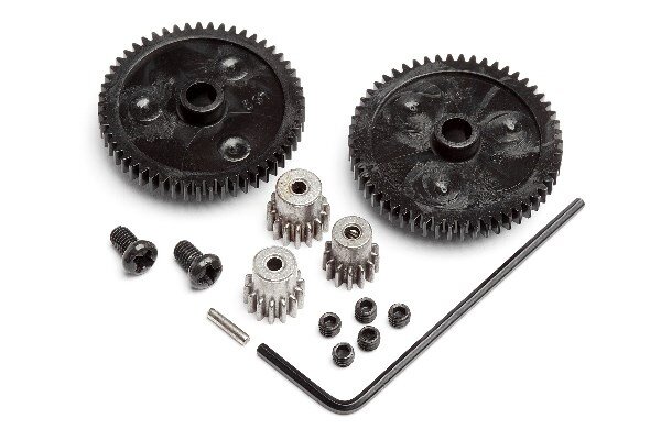 HPI HP105521 Spur Gear Set (2Pcs)/Pinion Gear Set (3Pcs)