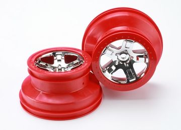 Wheels SCT Chrome-Red 2.2/3.0" 4WD/2WD Front (2)
