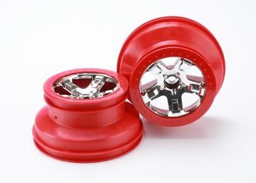 Wheels SCT Chrome-Red 2.2/3.0" 2WD Front (2)