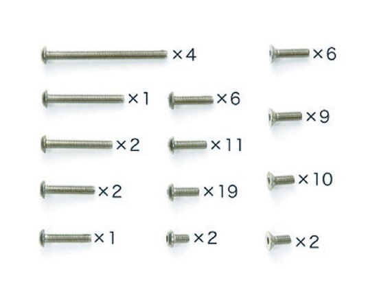 TAMIYA 84126 TRF201 Titanium screw set