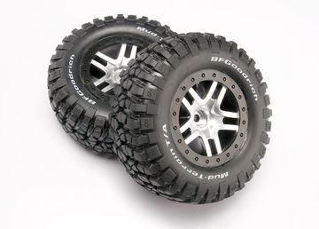 Traxxas 5877 Däck & Fälg BFGoodrich/S-Spoke Matt Krom 2WD Fram (2)