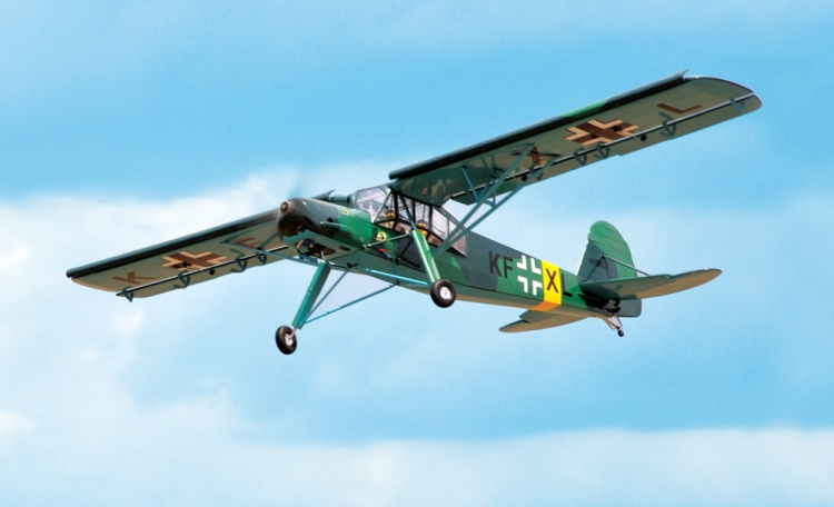 Black Horse 99-Fieseler Fi156C Storch Grön 2850mm 35cc Bensin ARTF - 5