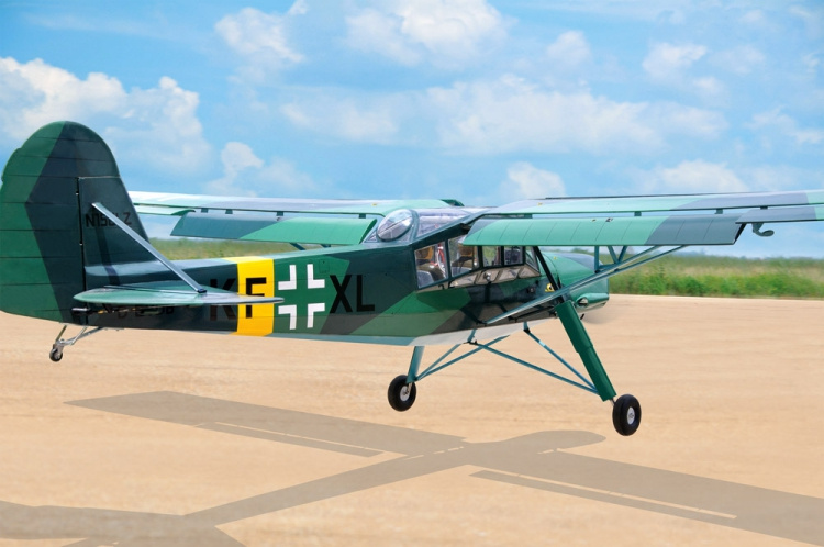 Black Horse 99-Fieseler Fi156C Storch Grön 2850mm 35cc Bensin ARTF - 3