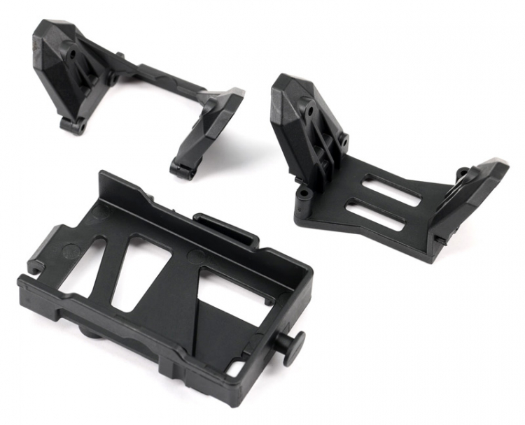 Traxxas 9726 Stötdämparfäste F+B, Batterihållare TRX-4M