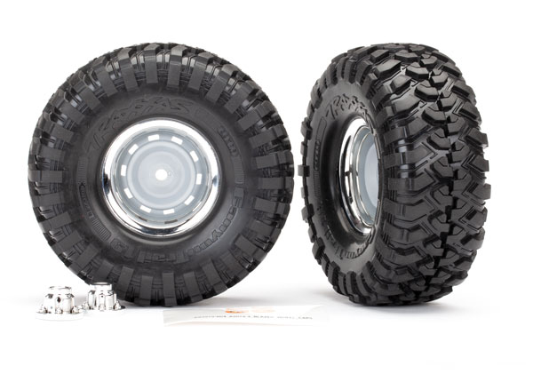 Tire & Wheel Canyon Tr./Chro. 1.9"+Center Caps (for #8255A)