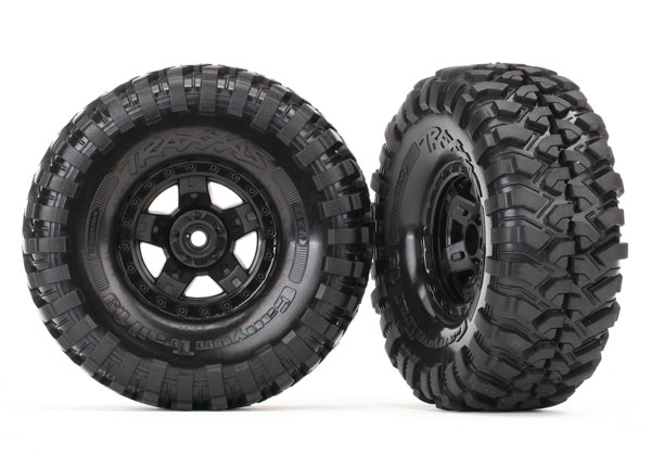 Tires & Wheels Canyon Trail/TRX-4 Black 1.9" SC (2)