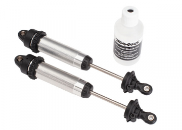 Traxxas 8450 Stötdämpare GTR 134mm Alu Silver (Gängade) (2)
