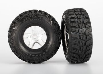 Traxxas 5976 Däck & Fälg Kumho/S-Spoke Krom-Svart (14mm) (2)*