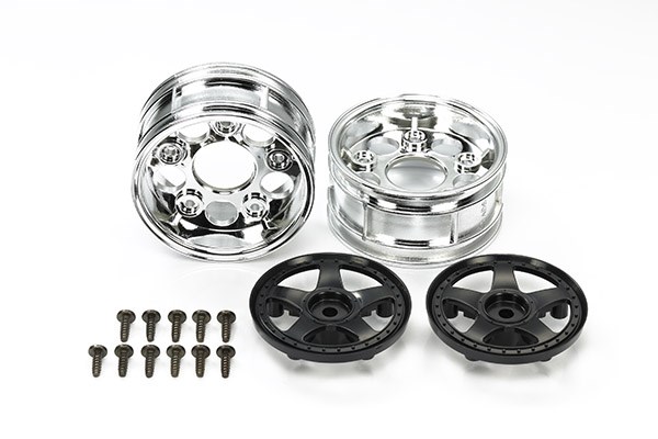 TAMIYA 54854 Two-Piece 5-Spoke Wheels (2pcs., Black)