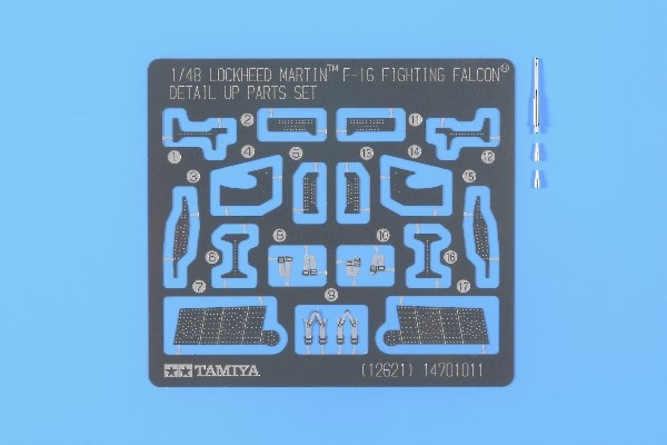 TAMIYA 12621 1/48 F-16 Detail up parts set