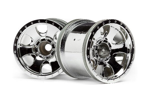 HPI HP106722 Warlock Wheel Chrome (2.2In/2Pcs)