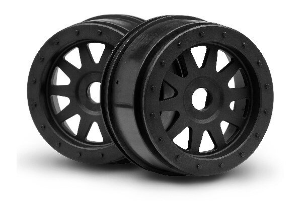 HPI HP106896 Tr-10 Glue-Lock Wheel Black (120X60Mm/2Pcs)