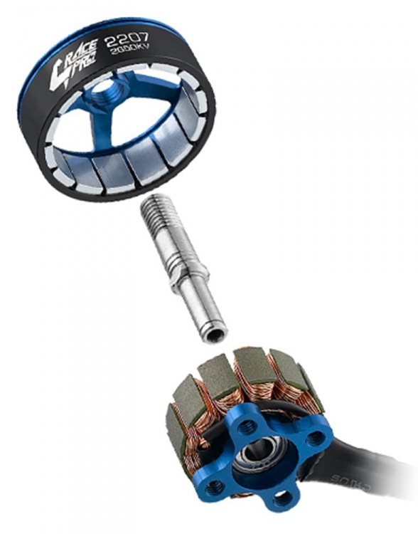 Xrotor 2207 Motor 2650kV Blue V1 3-4S - 4