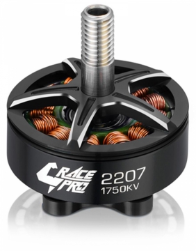 Hobbywing 30405122 Xrotor 2207 Motor 1750kV Svart V1 4-6S