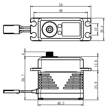 SB-2290SG Servo 65Kg 0.11s 8.4V Alu Brushless Steel Drive - 3