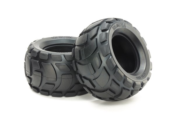 TAMIYA 54866 Round Block Rear Bubble Tires (Soft/2pcs.)