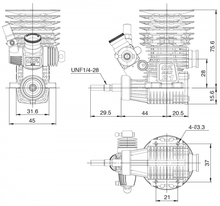 O.S.Engine SPEED R21 Euro II - 4