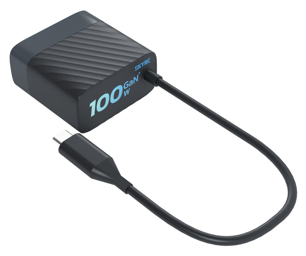 Sky RC SK-200028-01 PDC100W GaN 5-20V USB-C PD Power Adapter/Charger
