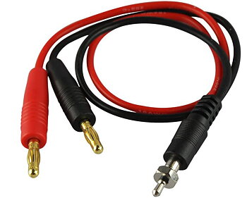 Charging cable  gold contact  for glow plug  1,5mm²  30cm