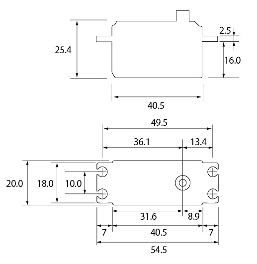 Futaba S-CD400 Bilservo drift 8kg 0.08s HV/S.BUS - 4