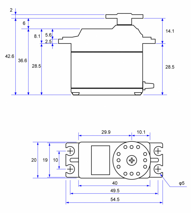 Futaba S-HC501 Heli Servo 13.8kg 0.09s HV/S.BUS2 - 4