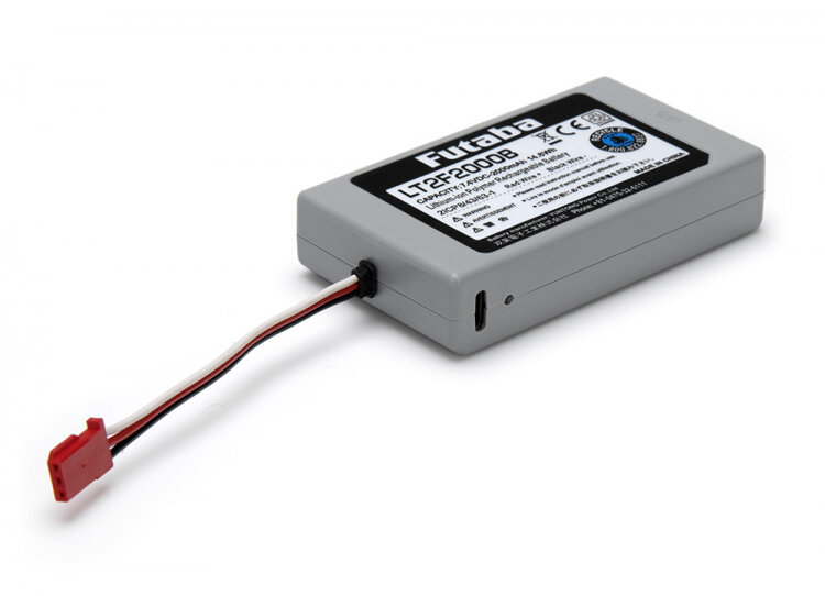 Futaba Sändarbatteri Li-Po 7,4V 2000mAh T16iZ (LT2F2000B) - 3