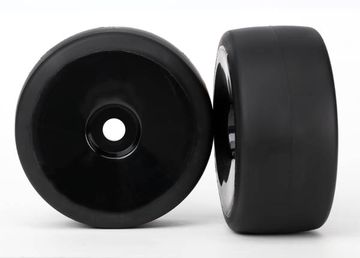 Traxxas 6475 Däck & Fälg Slicks S1/Disk Svart Fram (2) XO-1*