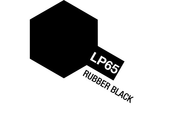 TAMIYA 82165 Lacquer Paint LP-65 Rubber Black