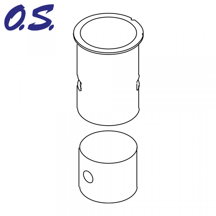 O.S.Engine 21753000 Kolv & Foder 15LA