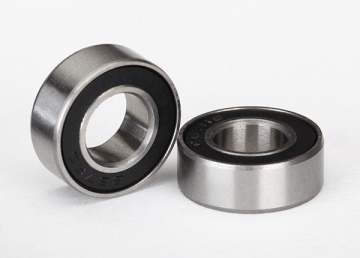 Ball Bearing 7x14x5mm Black Rubber Seal (2)