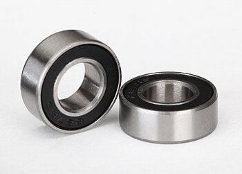 Ball Bearing 7x14x5mm Black Rubber Seal (2)