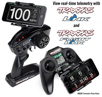 Traxxas 6532 Fäste för Smartphone på TQi och Aton Sändare