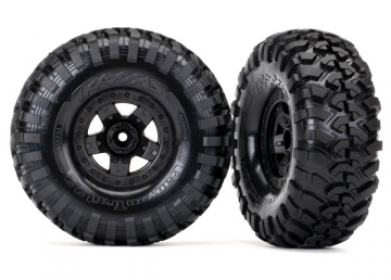 Tires & Wheels Canyon Trail/TRX-4 Black 2.2" (2)