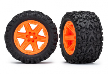 Traxxas 6774A Däck & Fälg Talon Extreme/RXT Orange 2.8" 2WD Bak TSM (2)