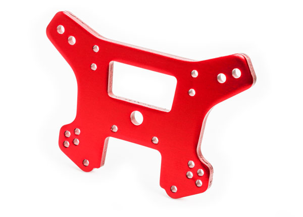 Traxxas 9539R Stötdämpartorn Fram Alu Röd Sledge