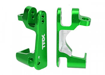 Caster Blocks Alu Green L+R (2)