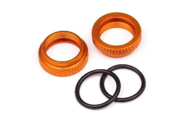 HPI HP108072 Aluminum Shock Adjuster (Orange/2Pcs)