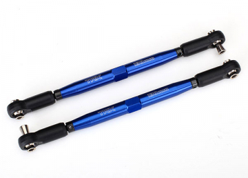 Toe Links Alu Blue 158mm Adjustable (2) X-Maxx