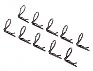 Body Clips Angled Black (10)