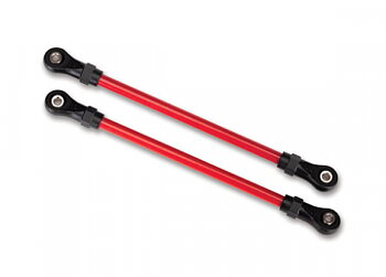 Traxxas 8143R Link Stål Röd Fjädring Fram Nedre (2) (För Höjn. sats 8140R)*