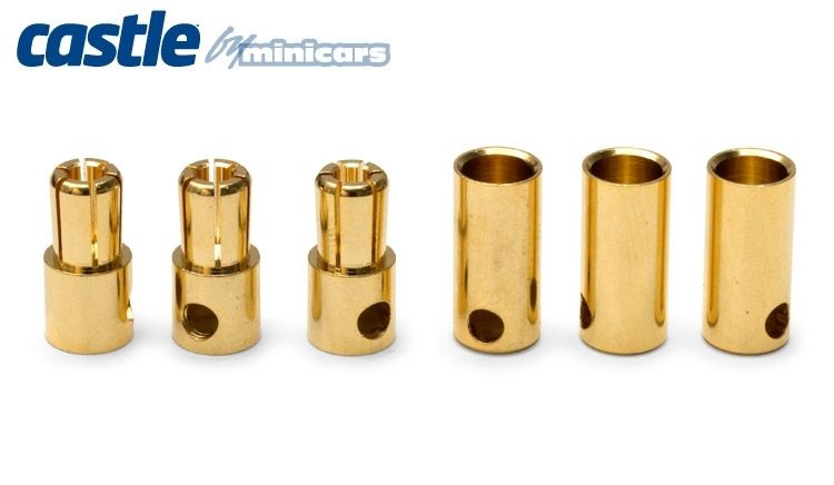 Castle Creations 5.5mm Bullet Contacts 3pair 150A
