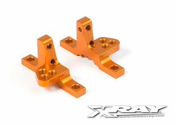 T4 ALU UPPER CLAMP WITH ADJ. ROLL-CENTER (L+R) - ORANGE