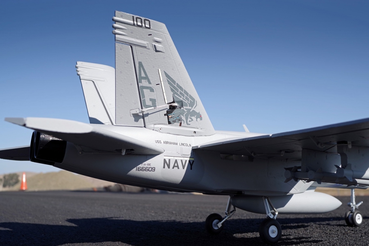FMS 100P F/A-18F Grå 70mm Fläkt PNP - 7