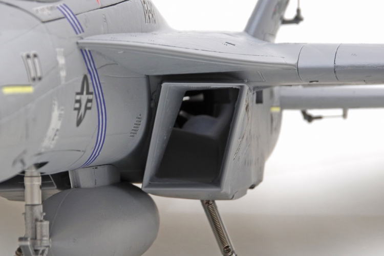 FMS 100P F/A-18F Grå 70mm Fläkt PNP - 16