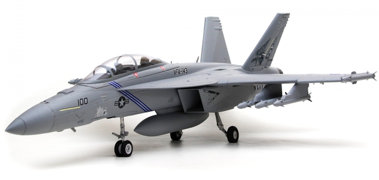 FMS 100P F/A-18F Grå 70mm Fläkt PNP - 10