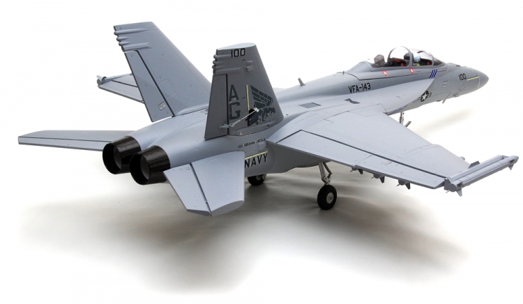 FMS 100P F/A-18F Grå 70mm Fläkt PNP - 12