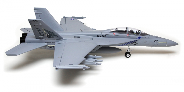FMS 100P F/A-18F Grå 70mm Fläkt PNP - 9