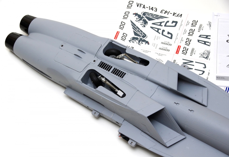 FMS 100P F/A-18F Grå 70mm Fläkt PNP - 14