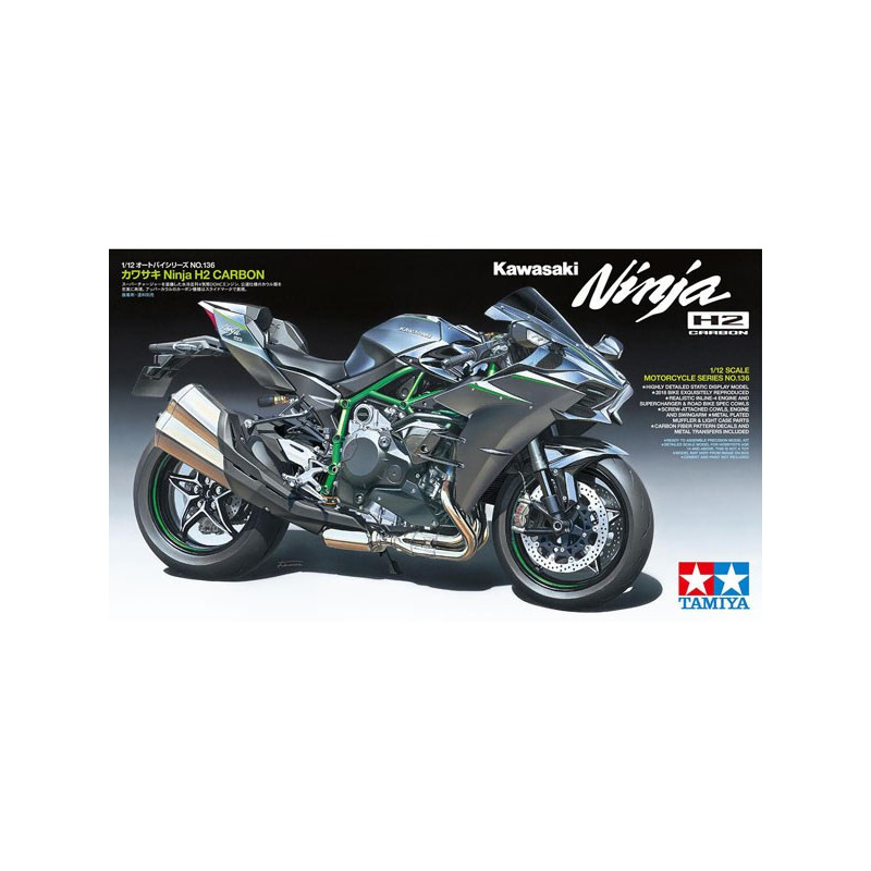 Tamiya 14136 1:12 KAWASAKI NINJA H2 CARBON - 2