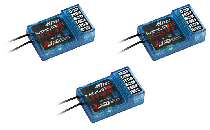 Hitec Minima 6E Mottagare 2.4ghz 3-pack